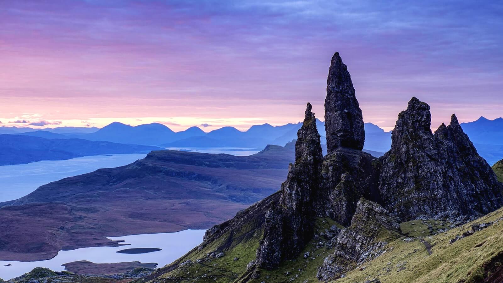 The Old Man of Storr can be seen from Air an Oir
